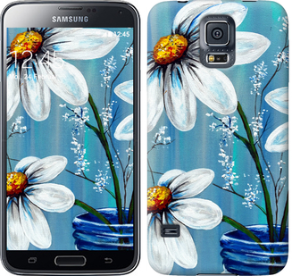

Чехол Красивые арт-ромашки для Samsung Galaxy S5 g900h 322830