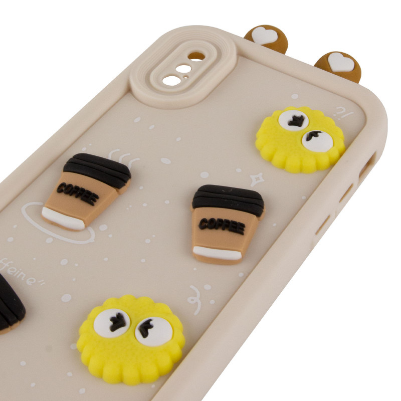 Купить Чехол TPU Toys Case with Ears для Apple iPhone X / XS (5.8") (Sand) на vchehle.ua