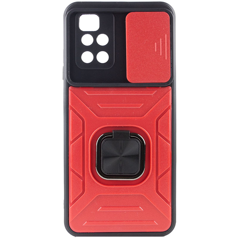 Фото Ударопрочный чехол Camshield Flash Ring для Xiaomi Redmi 10 (Red) в магазине vchehle.ua