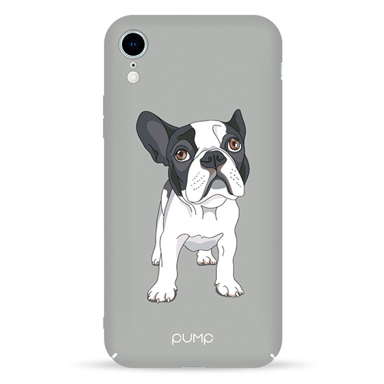 Чехол Pump Tender Touch для Apple iPhone XR (6.1") (BulIdog on Gray)