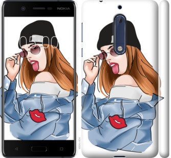 

Чехол Девушка v3 для Nokia 5 843274