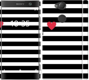 

Чохол Чорно-білі смуги на Sony Xperia XA2 H4113 751909