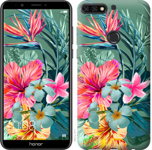

Чохол Тропічні квіти v1 на Huawei Honor 7C 845229