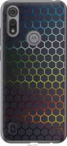 Чехол Переливающиеся соты для Motorola E6s