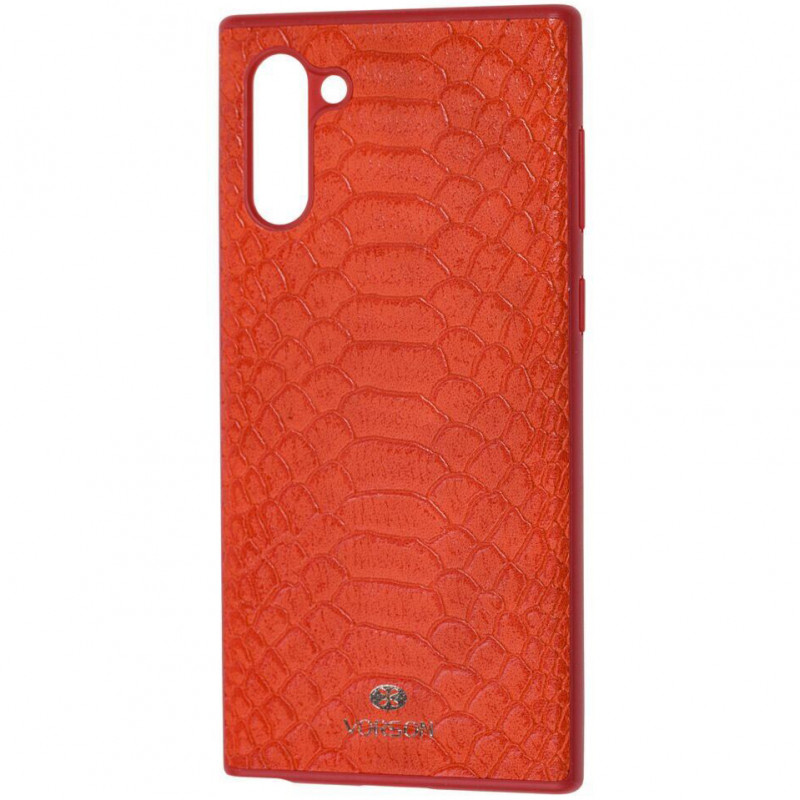 

Шкіряна накладка VORSON Snake series на Samsung Galaxy Note 10 (Красный) 769001