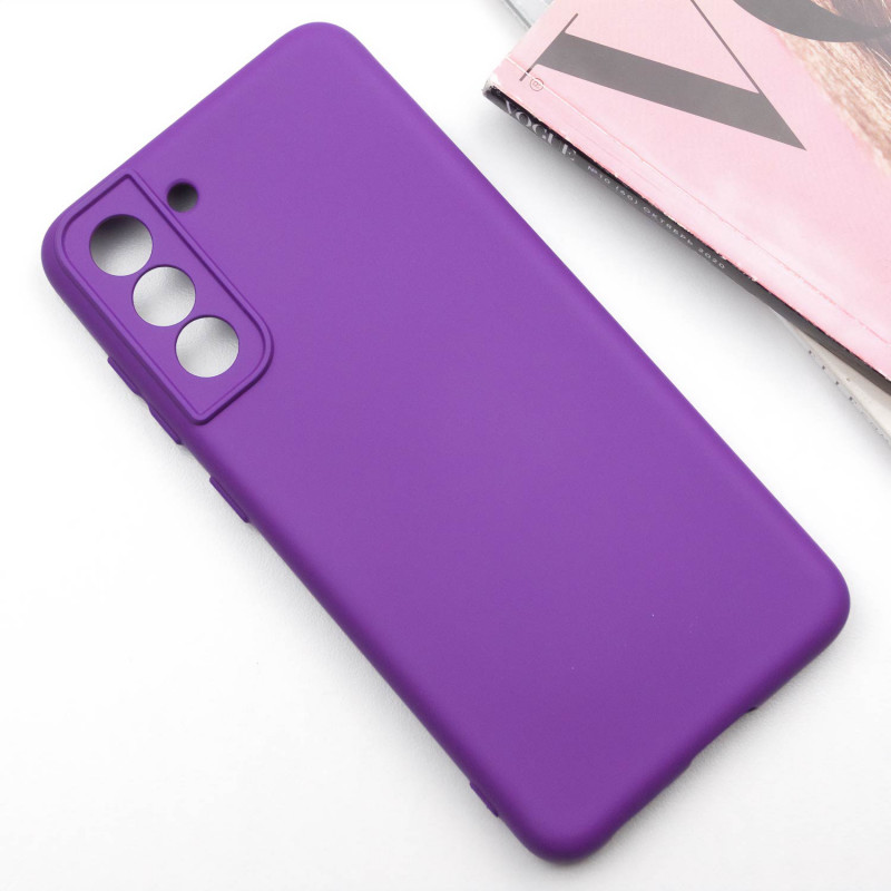 Фото Чехол TPU GETMAN Liquid Silk Full Camera для Samsung Galaxy S21 (Фиолетовый / Purple) на vchehle.ua