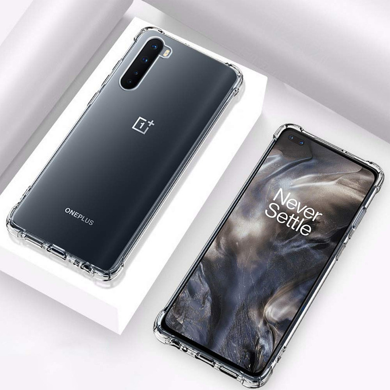 Фото TPU чехол Epic Ease с усиленными углами для OnePlus Nord (Бесцветный (прозрачный)) на vchehle.ua