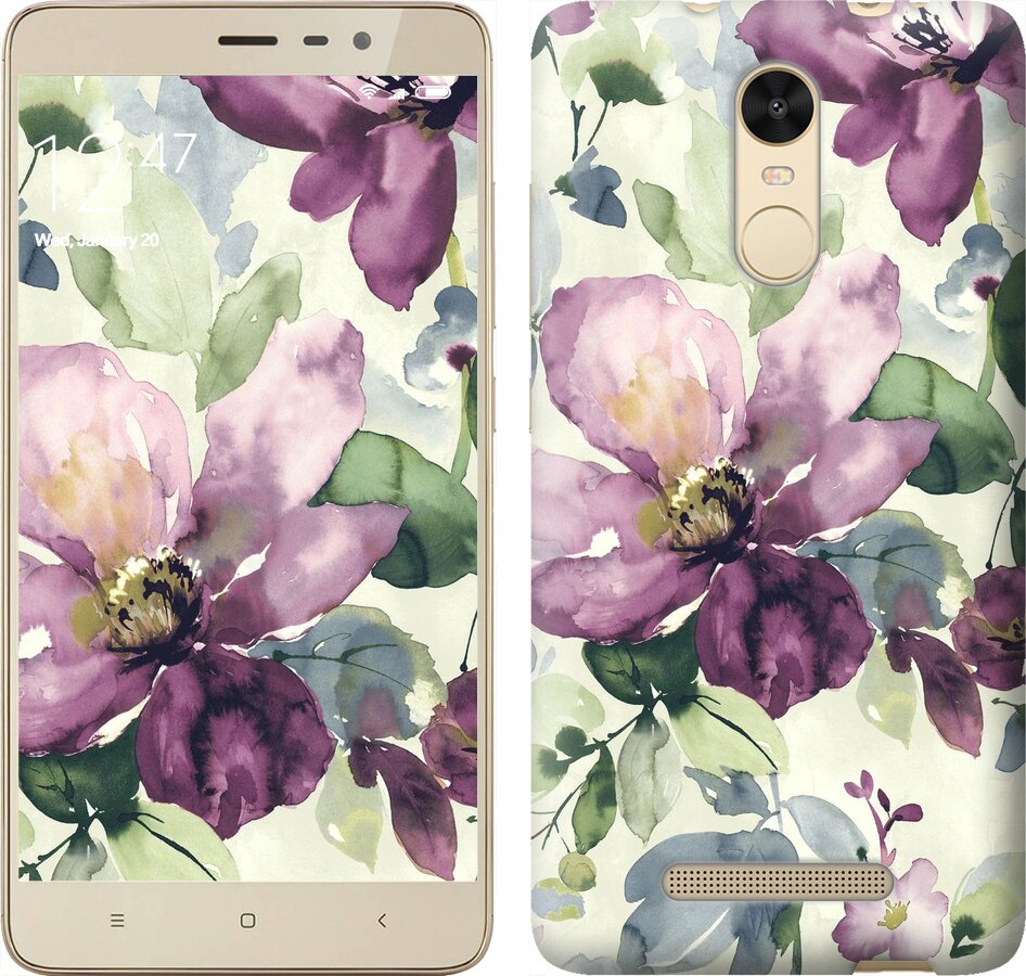 

Чохол Квіти аквареллю для Xiaomi Redmi Note 3 296740
