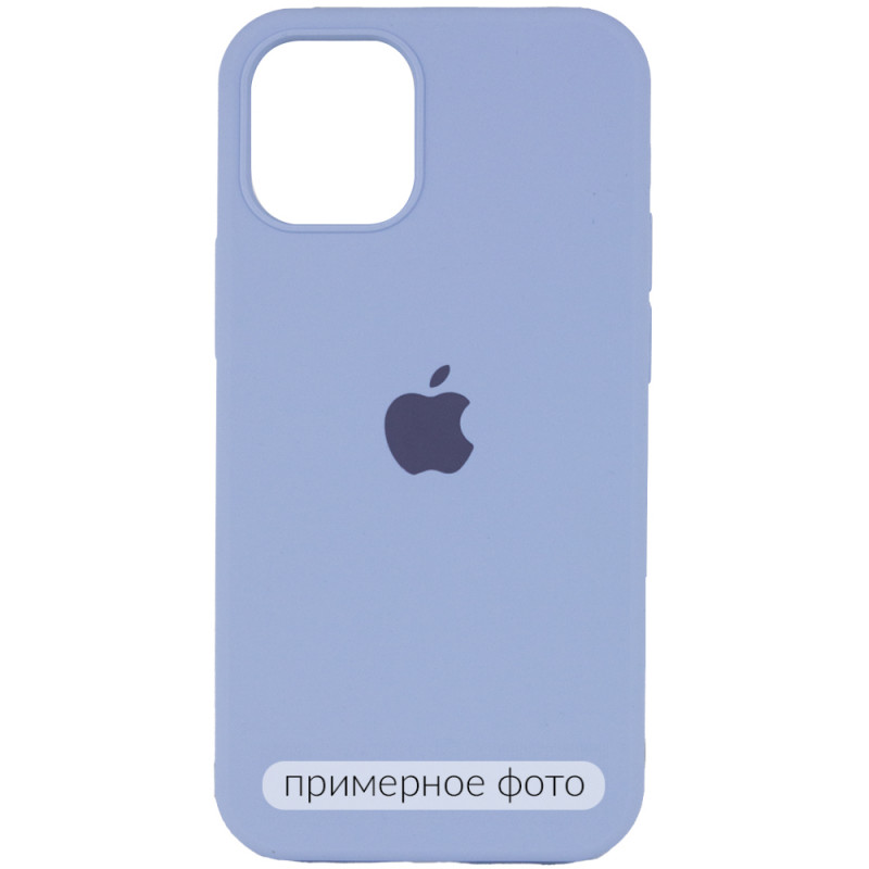 Чехол Silicone Case Full Protective (AA) для Apple iPhone 16 Pro Max (6.9") (Голубой / Lilac Blue)