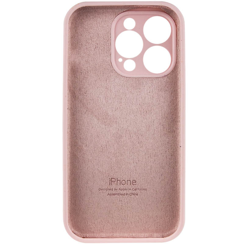 Чохол Silicone Case Full Camera Protective (AA) на Apple iPhone 15 Pro (6.1") (Рожевий / Chalk Pink) в магазині vchehle.ua