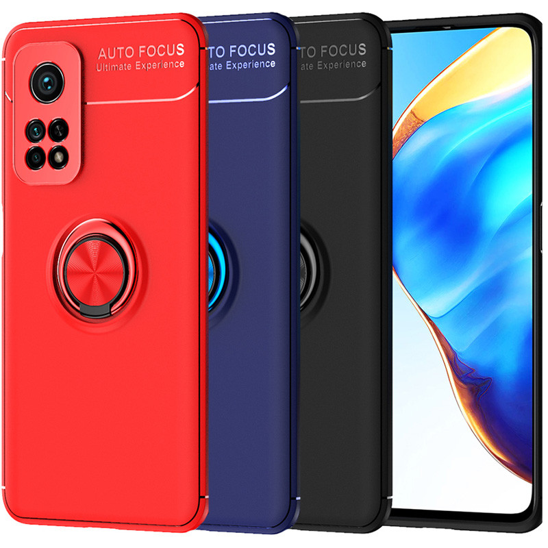 TPU чехол Deen ColorRing под магнитный держатель (opp) для Xiaomi Mi 10T / Mi 10T Pro