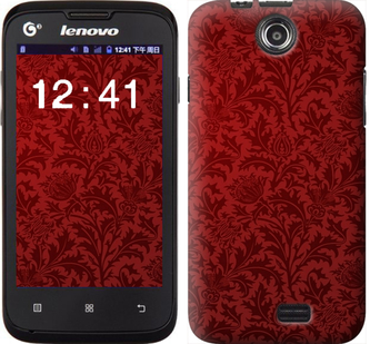 

Чехол Чехол цвета бордо для Lenovo A300 649879