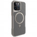 TPU+PC чехол Metal Buttons with Magnetic Safe Carbon Ring для Apple iPhone 15 Pro Max (6.7") (Серый)