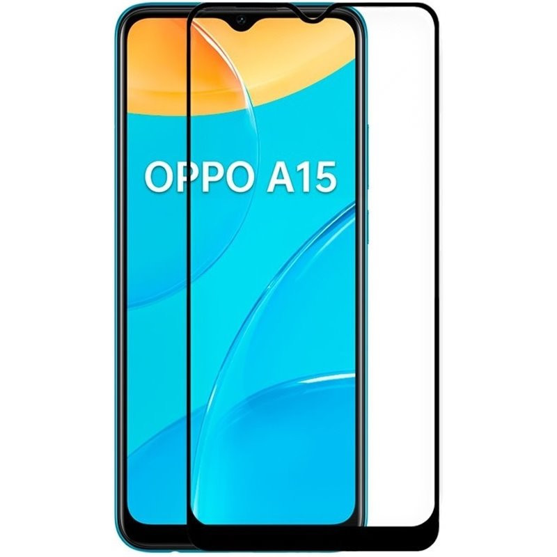 Защитное стекло 2.5D CP+ (full glue) для Oppo A15s / A15 / A16s / A16 / A54s