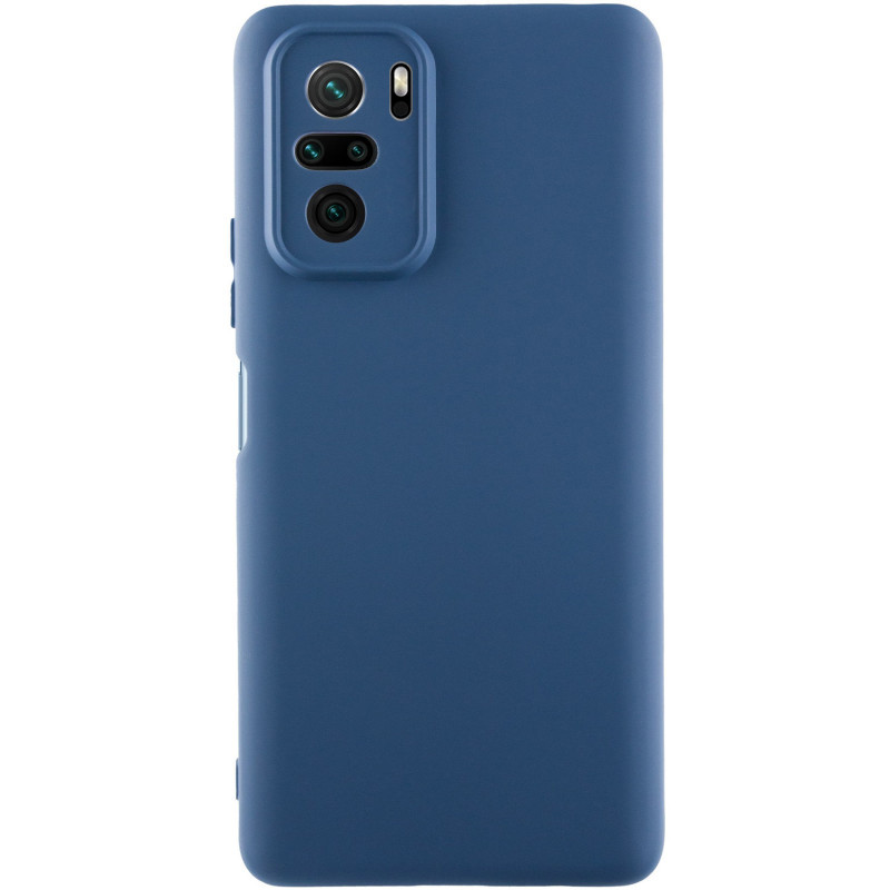 Чохол Silicone Cover Lakshmi Full Camera (AA) на Xiaomi Redmi Note 10 / Note 10s / Poco M5s (Синій / Navy Blue)