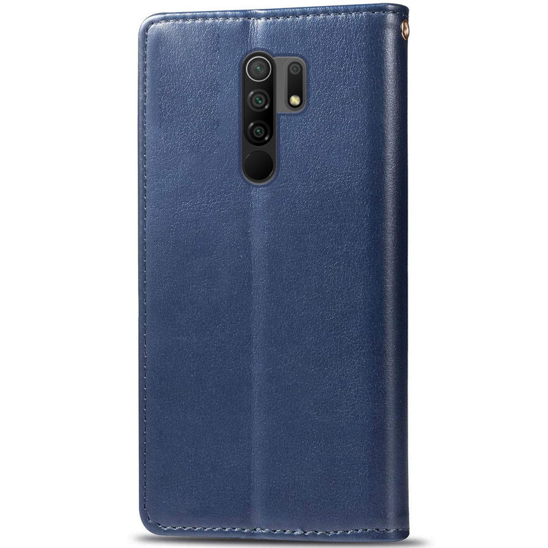 Фото Кожаный чехол книжка GETMAN Gallant (PU) для Xiaomi Redmi Note 8 Pro (Синий) на vchehle.ua