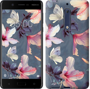 

Чехол Нарисованные цветы для Nokia 5 596455