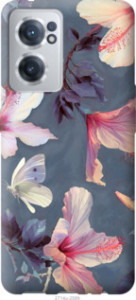 Чехол Нарисованные цветы для OnePlus Nord CE 2