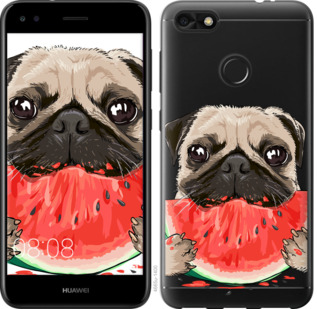 

Чохол Мопс і кавун на Huawei Nova Lite 2017 843794