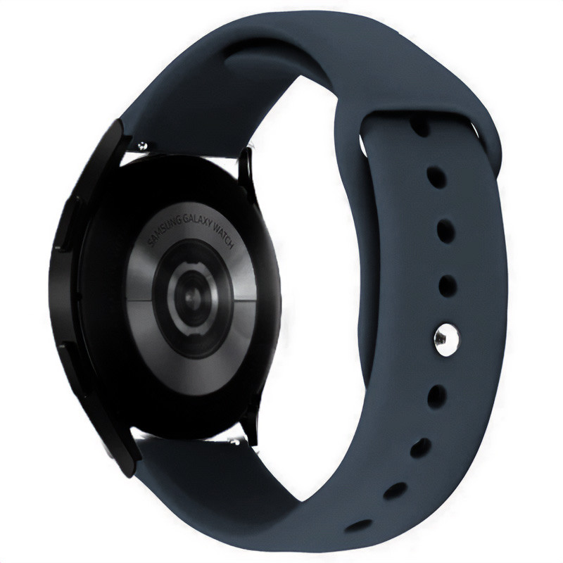 Силіконовий ремінець Sport для Smart Watch 20mm (Сірий / Dark Gray)