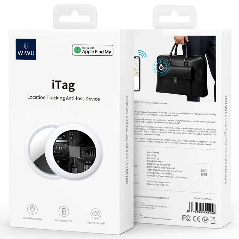 Заказать Трекер WIWU iTag WT-01 (White) на vchehle.ua