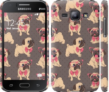 

Чехол мопсики 2 для Samsung Galaxy J1 J100H 731326