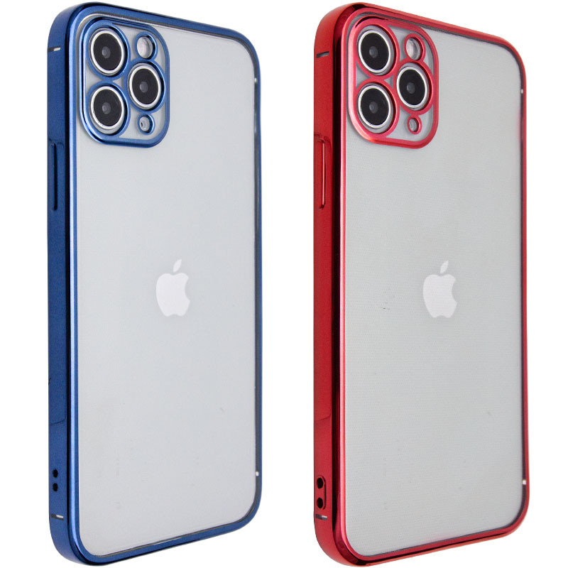 Прозрачный силиконовый чехол глянцевая окантовка Full Camera для Apple iPhone 11 Pro Max (6.5")