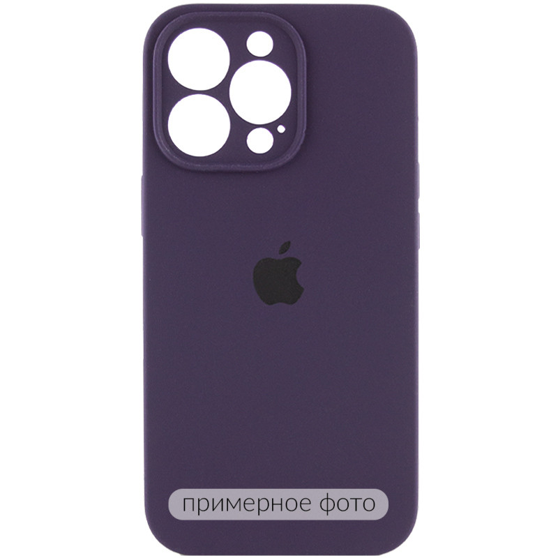 Чохол Silicone Case Full Camera Protective (AA) на Apple iPhone 16 (6.1") (Фіолетовий / Elderberry)