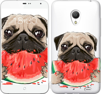 

Чохол Мопс і кавун на Meizu MX3 843712