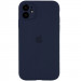 Чехол Silicone Case Full Camera Protective (AA) для Apple iPhone 11 (6.1") (Темно-синий / Midnight blue)