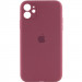 Чохол Silicone Case Full Camera Protective (AA) на Apple iPhone 11 (6.1") (Бордовий / Plum)