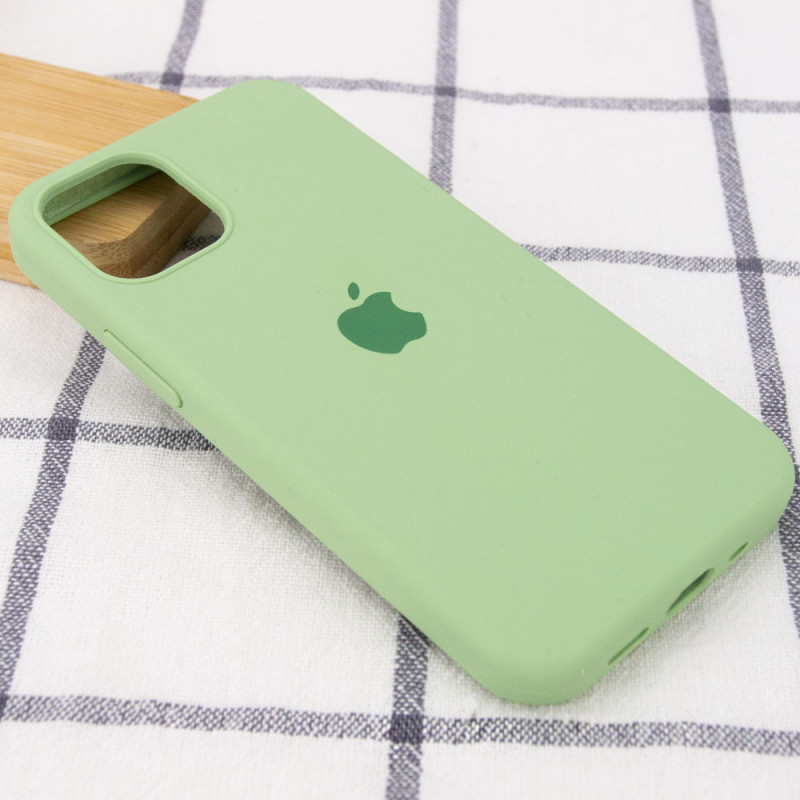 Фото Чехол Silicone Case Full Protective (AA) для Apple iPhone 15 Pro (6.1") (Мятный / Mint) на vchehle.ua