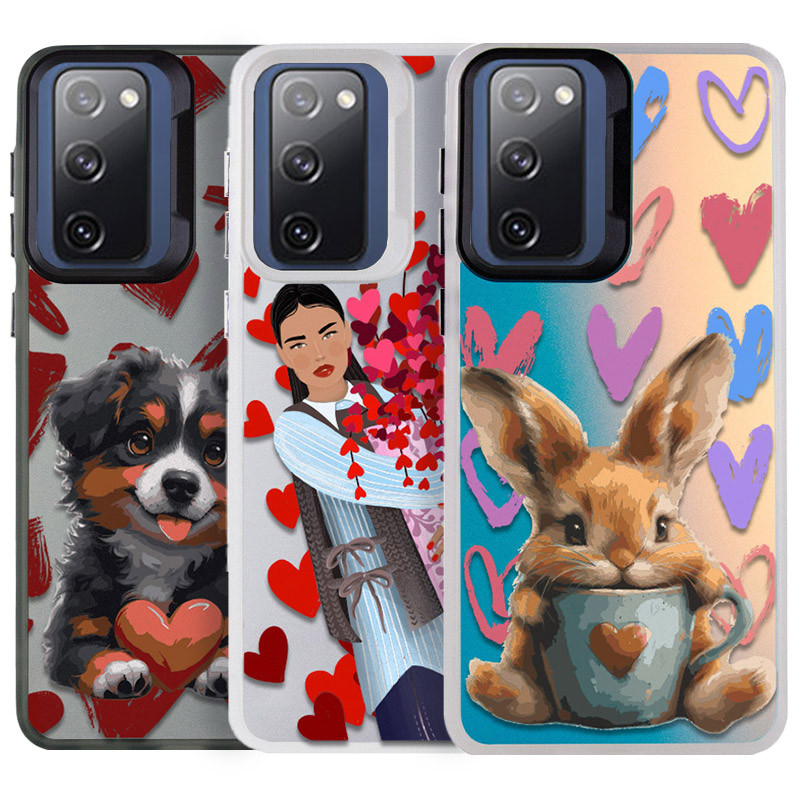 TPU+PC чохол TakiTaki Love magic glow для Samsung Galaxy S20 FE