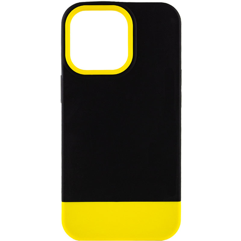 Чохол TPU+PC Bichromatic на Apple iPhone 13 Pro (6.1") (Black / Yellow)