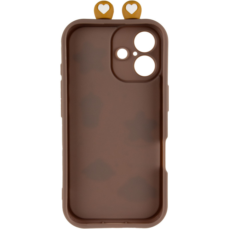 Фото Чехол TPU Toys Case with Ears для Apple iPhone 16 (6.1") (Brown) в магазине vchehle.ua