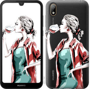

Чохол Дівчина з келихом на Huawei Y5 2019 841796