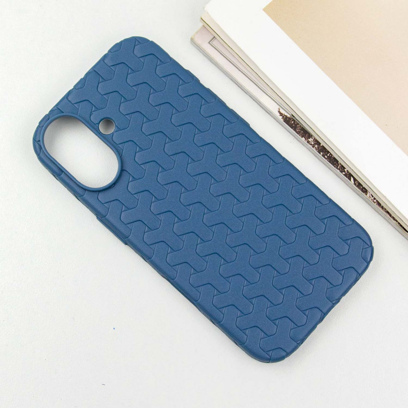 Фото Чехол TPU Weaving для Apple iPhone 16 (6.1") (Blue) на vchehle.ua