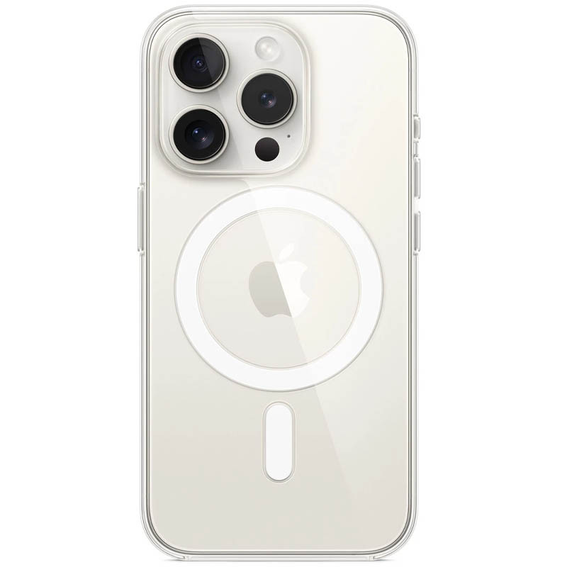 TPU чехол Clear Case with Magnetic safe для Apple iPhone 14 Pro Max (6.7") (Бесцветный (прозрачный))