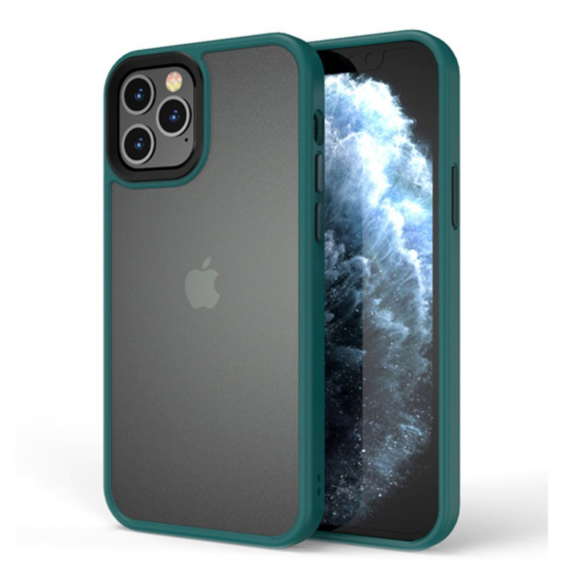 

TPU+PC чохол Metal Buttons на Apple iPhone 13 Pro (6.1") (Темно-зелений) 1179000
