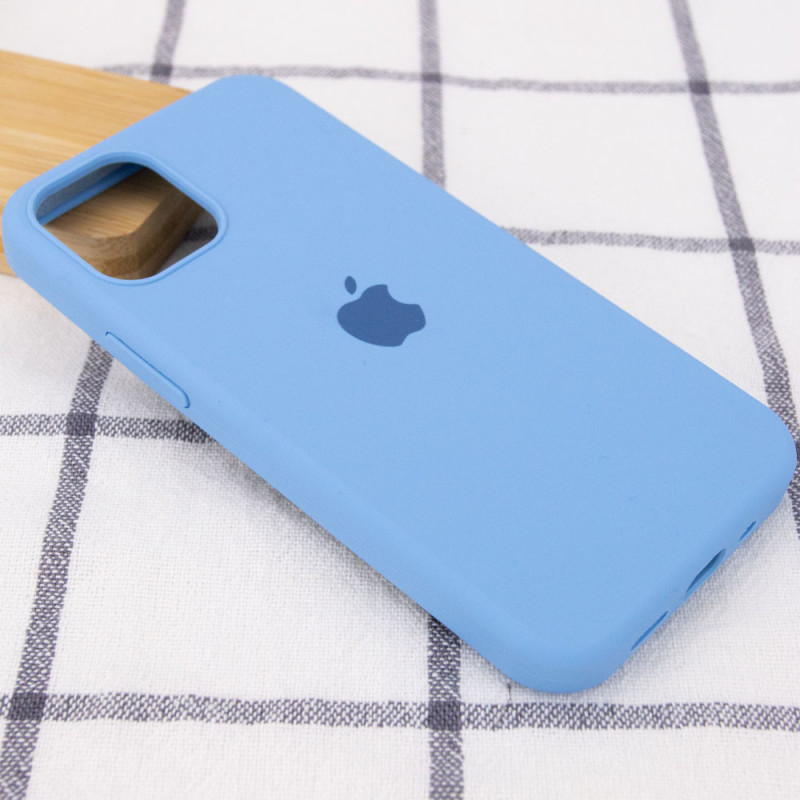Фото Чохол Silicone Case Full Protective (AA) на Apple iPhone 13 Pro (6.1") (Эстетический дефект / Блакитний / Cornflower) на vchehle.ua