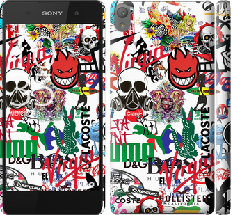 

Чохол Many different logos на Sony Xperia E5 F3311 638040