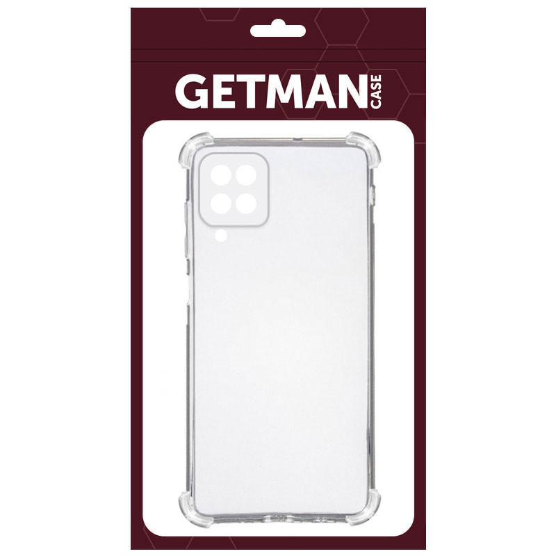 Фото TPU чехол GETMAN Ease logo усиленные углы Full Camera для Samsung Galaxy M53 5G (Бесцветный (прозрачный)) на vchehle.ua