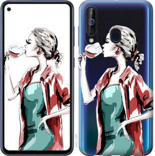 

Чехол Девушка с бокалом для Samsung Galaxy A60 2019 A606F 841330