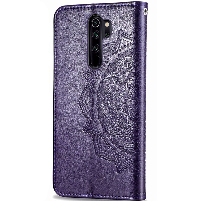 Фото Кожаный чехол (книжка) Art Case с визитницей для Xiaomi Redmi Note 8 Pro (Фиолетовый) на vchehle.ua