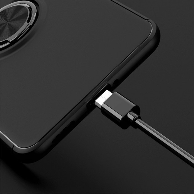 

TPU чехол Deen ColorRing под магнитный держатель (opp) для Oppo Reno 4 Pro (Черный / Черный) 929972