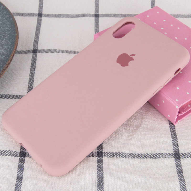 Фото Чехол Silicone Case Full Protective (AA) для Apple iPhone XR (6.1") (Розовый / Pink Sand) на vchehle.ua