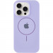 Чохол Silicone Case Full Protective (AA) with Magnetic Safe на Apple iPhone 12 Pro Max (6.7") (Бузковий / Dasheen)