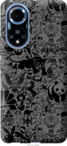 Чехол Чёрно-серый стикер бомбинг для Huawei Nova 9