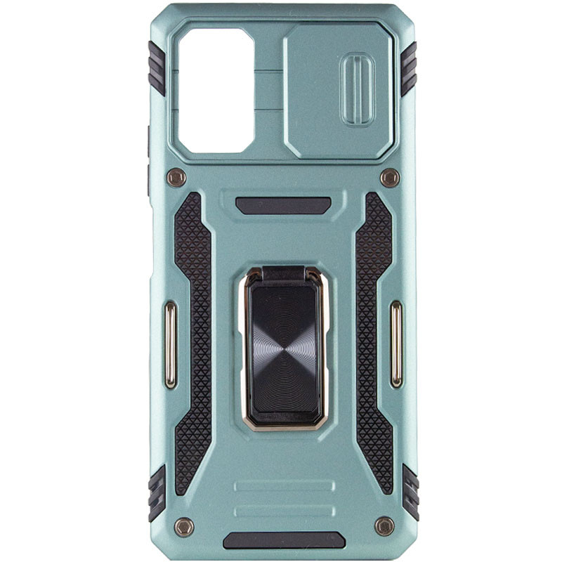 Фото Удароміцний чохол Camshield Army Ring на Xiaomi Poco F5 / Note 12 Turbo (Зелений / Light Green) в маназині vchehle.ua