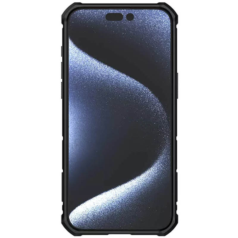 Фото TPU+PC чехол Nillkin CamShield Armor (шторка на камеру) для Apple iPhone 15 Pro (6.1") (Черный) в магазине vchehle.ua